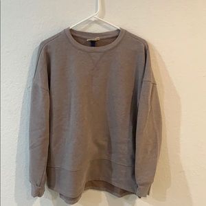 purple crew neck sweatshirt